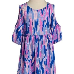 Lilly Pulitzer Linn Cold Shoulder Girls Dress